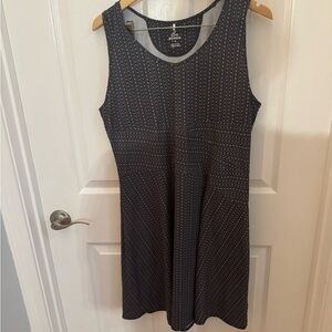 Prana Black and White Patterned Athletic Dress